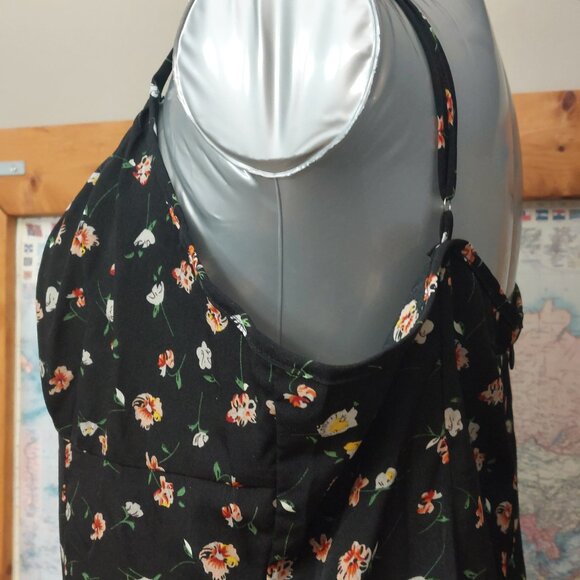 Women's Allover Floral Graphic Split Hem Cami Dress NWOT - Picture 5 of 13